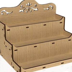 Intra απο ξύλο plywood  Χρώμα wenge 3mm-4mm πάχος - Βάση οθόνης, Βάση σε επίπεδα, Δίασταση 20x20 cm INTRAFABR-102063010