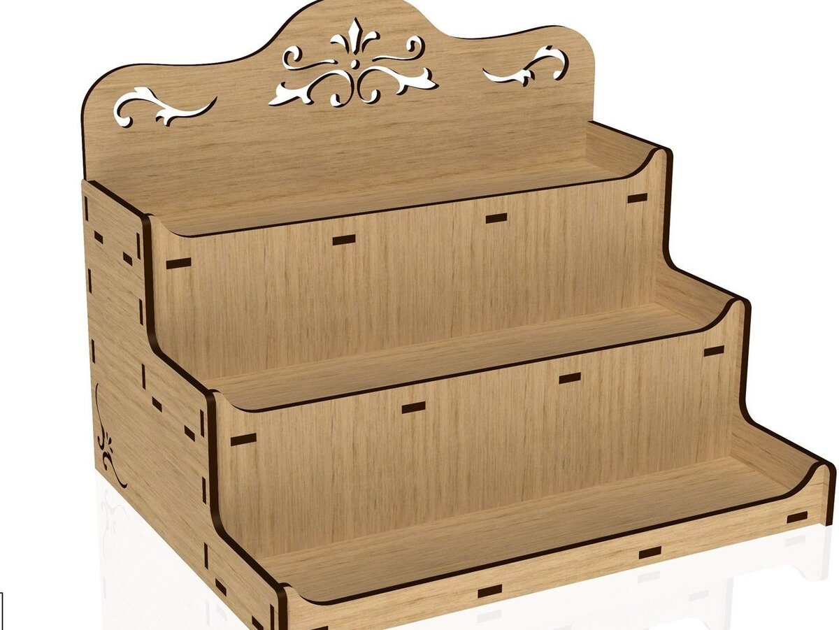 Intra απο ξύλο plywood  Χρώμα wenge 3mm-4mm πάχος - Βάση οθόνης, Βάση σε επίπεδα, Δίασταση 20x20 cm INTRAFABR-102063010