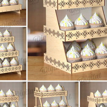 Intra απο ξύλο plywood  Χρώμα wenge 3mm-4mm πάχος - Βάση οθόνης Δέσμη κοπής με λέιζερ Δίασταση 30x20 cm INTRAFABR-110874373 - Image 1