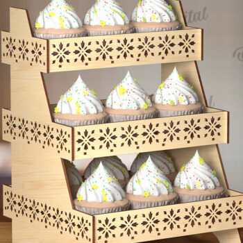 Intra απο ξύλο plywood  Χρώμα wenge 3mm-4mm πάχος - Βάση οθόνης Δέσμη κοπής με λέιζερ Δίασταση 30x20 cm INTRAFABR-110874373 - Image 4