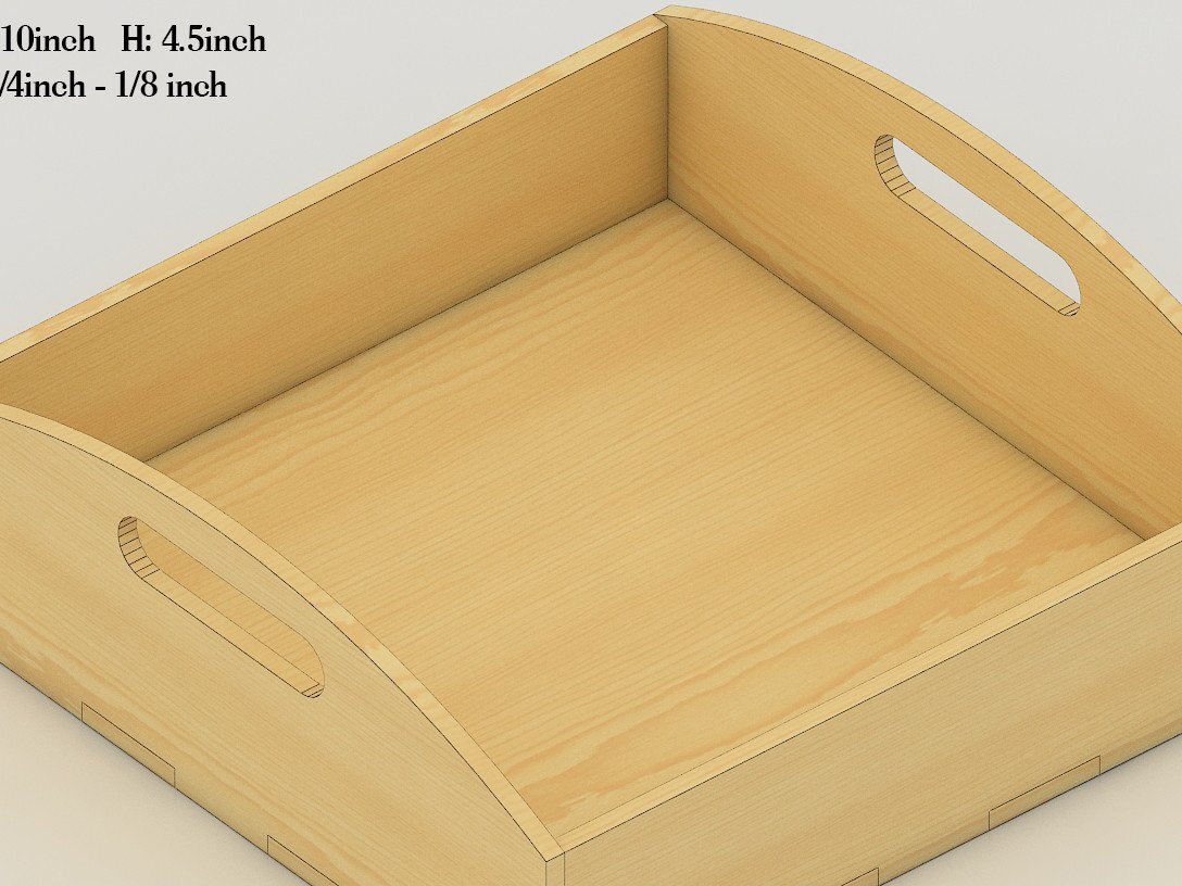 Intra απο ξύλο plywood  Χρώμα wenge 3mm-4mm πάχος - Διαιρεμένος δίσκος με λαβή πολλαπλού πάχους Δίασταση 30x20 cm INTRAFABR-80948634