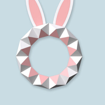 Intra απο ξύλο plywood  Χρώμα wenge 3mm-4mm πάχος - DIY Πασχαλινή γιρλάντα - 3d Papercraft Δίασταση 40x23 cm INTRAFABR-35685635 - Image 2