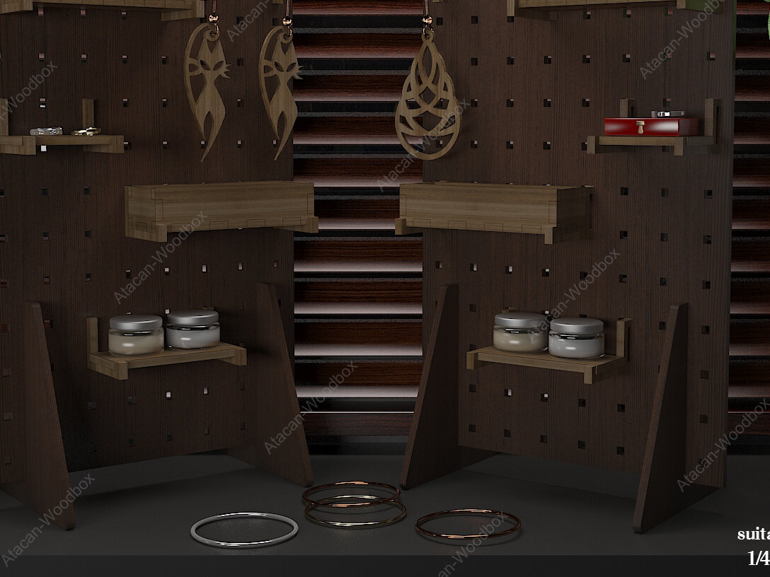 Intra απο ξύλο plywood  Χρώμα wenge 3mm-4mm πάχος - Οθόνη 185 φορητής βάσης Pegboard DIY Δίασταση 30x20 cm INTRAFABR-106333736