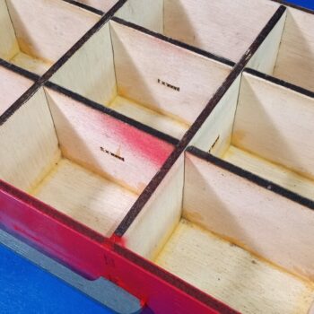 Intra απο ξύλο plywood  Χρώμα wenge 3mm-4mm πάχος - Κουτί εργαλείων DIY Δίασταση 30x20 cm INTRAFABR-106333760 - Image 7