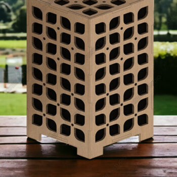 Intra απο ξύλο plywood  Χρώμα wenge 3mm-4mm πάχος - DIY Ξύλινα Φωτιστικά Επιτραπέζιου & Θήκες ρεσώ Δίασταση 20x20 cm INTRAFABR-106401762 - Image 7