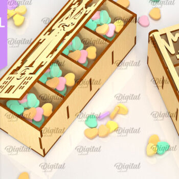 Intra απο ξύλο plywood Χρώμα wenge 3mm-4mm πάχος - Doctor Gift Box Δίασταση 15x15 cm INTRAFABR-83720328 - Image 1