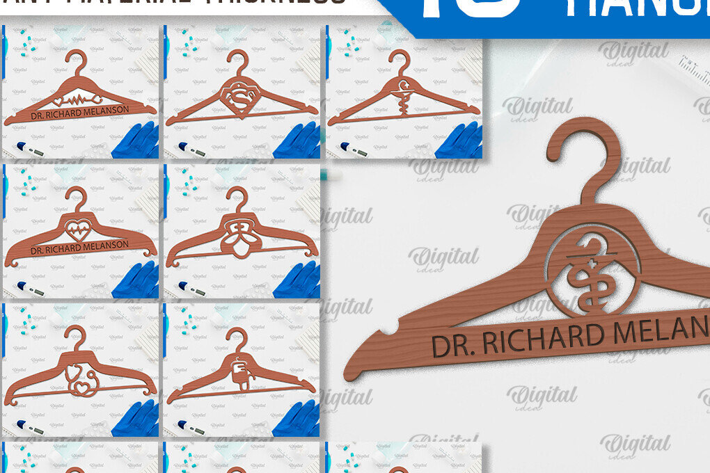 Intra απο ξύλο plywood  Χρώμα wenge 3mm-4mm πάχος - Δέσμη κοπής με λέιζερ Doctor Hangers Δίασταση 30x20 cm INTRAFABR-84290989