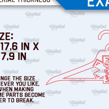 Intra απο ξύλο plywood  Χρώμα wenge 3mm-4mm πάχος - Δέσμη κοπής με λέιζερ Doctor Hangers Δίασταση 30x20 cm INTRAFABR-84290989 - Image 2