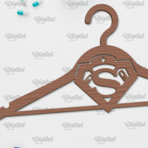 Intra απο ξύλο plywood  Χρώμα wenge 3mm-4mm πάχος - με λέιζερ ξύλινη κρεμάστρα Doctor Δίασταση 30x20 cm INTRAFABR-22346122