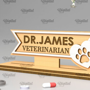 Intra απο ξύλο plywood  Χρώμα wenge 3mm-4mm πάχος - Δέσμη κοπής με λέιζερ πινακίδες γραφείου Doctors Δίασταση 30x20 cm INTRAFABR-117525219 - Image 10