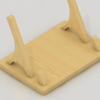 Intra απο ξύλο plywood  Χρώμα wenge 3mm-4mm πάχος - Θήκη κάρτας Organizer Desk Tray Document Δίασταση 30x20 cm INTRAFABR-116588928 - Image 7