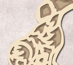 Intra απο ξύλο plywood  Χρώμα wenge 3mm-4mm πάχος - Σκυλί Δίασταση 30x20 cm INTRAFABR-116626820