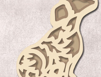 Intra απο ξύλο plywood Χρώμα wenge 3mm-4mm πάχος - Σκυλί Δίασταση 30x20 cm INTRAFABR-116626820 - Image 1