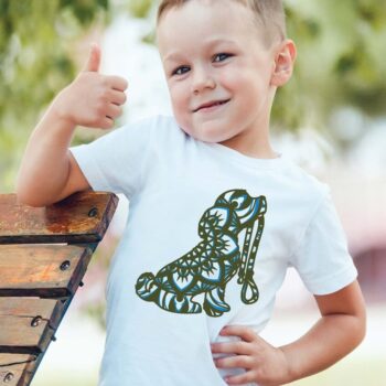 Intra απο ξύλο plywood Χρώμα wenge 3mm-4mm πάχος - Dog and Leash , 4 Layers , Mandala Δίασταση 30x30 cm INTRAFABR-92148767 - Image 4