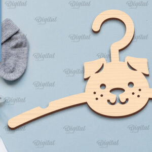 Intra απο ξύλο plywood  Χρώμα wenge 3mm-4mm πάχος - Κρεμάστρα μωρού σκύλου με λέιζερ Δίασταση 30x20 cm INTRAFABR-90436004