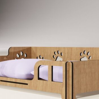 Intra απο ξύλο plywood Χρώμα wenge 3mm-4mm πάχος - Dog Bed Fie / Cute Bed for Pet Δίασταση 510x310 cm INTRAFABR-33803888 - Image 5