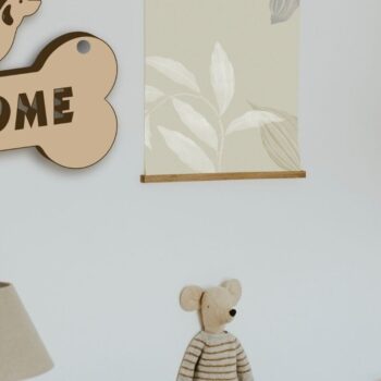 Intra απο ξύλο plywood  Χρώμα wenge 3mm-4mm πάχος - Πακέτο καλωσορίσματος φυλών σκύλων, Dog Δίασταση 30x20 cm INTRAFABR-90819177 - Image 4