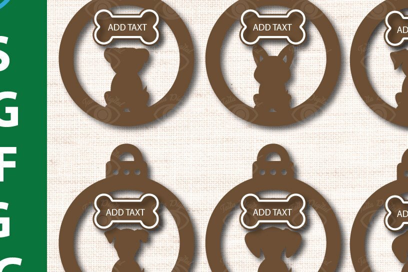 Intra απο ξύλο plywood  Χρώμα wenge 3mm-4mm πάχος - Πακέτο χριστουγεννιάτικων στολιδιών σκύλου Δίασταση 3x3 cm INTRAFABR-122314268