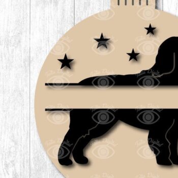 Intra απο ξύλο plywood Χρώμα wenge 3mm-4mm πάχος - Σκύλος Χριστουγεννιάτικο Στολίδι Lover Pet Δίασταση 3x3 cm INTRAFABR-122810282 - Image 2