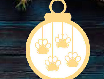 Intra απο ξύλο plywood  Χρώμα wenge 3mm-4mm πάχος - Χριστουγεννιάτικο στολίδι σκύλου ό λέιζερ τοίχου Δίασταση 6x6 cm INTRAFABR-122810217 - Image 1