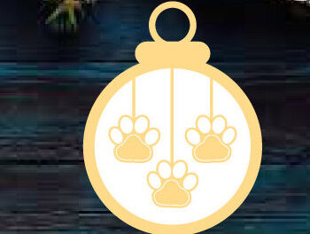 Intra απο ξύλο plywood  Χρώμα wenge 3mm-4mm πάχος - Χριστουγεννιάτικο στολίδι σκύλου ό λέιζερ τοίχου Δίασταση 6x6 cm INTRAFABR-122876412 - Image 1