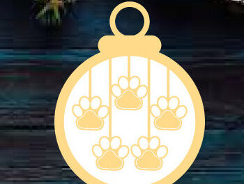 Intra απο ξύλο plywood Χρώμα wenge 3mm-4mm πάχος - Χριστουγεννιάτικο στολίδι σκύλου ό λέιζερ τοίχου Δίασταση 6x6 cm INTRAFABR-122876456 - Image 1