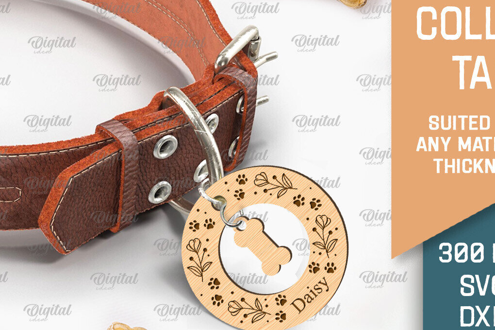 Intra απο ξύλο plywood  Χρώμα wenge 3mm-4mm πάχος - με κολάρο σκύλου. Ετικέτα ονόματος σκύλου Δίασταση 30x20 cm INTRAFABR-57498142