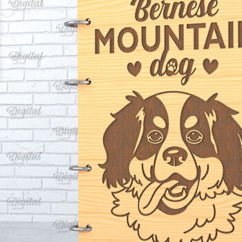 Intra απο ξύλο plywood  Χρώμα wenge 3mm-4mm πάχος - κάλυμμα σκύλου. Όρος Bernese Δίασταση 30x20 cm INTRAFABR-36192901 - Image 1