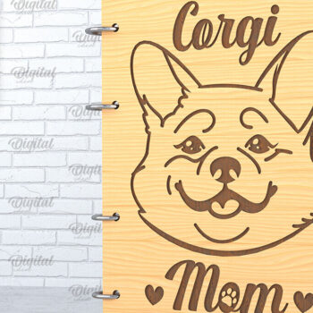 Intra απο ξύλο plywood  Χρώμα wenge 3mm-4mm πάχος - κάλυμμα σκύλου. Corgi Δίασταση 30x20 cm INTRAFABR-69770304 - Image 1