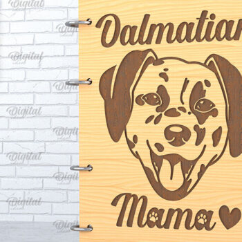 Intra απο ξύλο plywood  Χρώμα wenge 3mm-4mm πάχος - κάλυμμα σκύλου. Δαλματίας Δίασταση 30x20 cm INTRAFABR-69770272 - Image 1