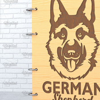 Intra απο ξύλο plywood  Χρώμα wenge 3mm-4mm πάχος - κάλυμμα σκύλου. Γερμανικός Ποιμενικός Δίασταση 30x20 cm INTRAFABR-119372725 - Image 1