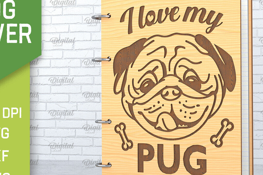 Intra απο ξύλο plywood  Χρώμα wenge 3mm-4mm πάχος - κάλυμμα σκύλου. Pug Δίασταση 30x20 cm INTRAFABR-94072385