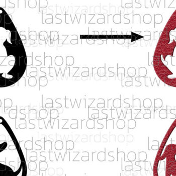 Intra απο ξύλο plywood Χρώμα wenge 3mm-4mm πάχος - Σκουλαρίκια σκυλιών , Σκουλαρίκια ζώων Δίασταση 3x3 cm INTRAFABR-120218034 - Image 2