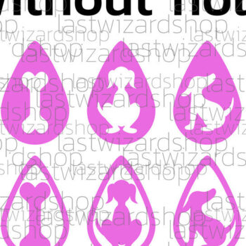 Intra απο ξύλο plywood Χρώμα wenge 3mm-4mm πάχος - Σκουλαρίκια σκυλιών , Σκουλαρίκια ζώων Δίασταση 3x3 cm INTRAFABR-120218034 - Image 3