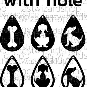 Intra απο ξύλο plywood Χρώμα wenge 3mm-4mm πάχος - Σκουλαρίκια σκυλιών , Σκουλαρίκια ζώων Δίασταση 3x3 cm INTRAFABR-120218034 - Image 4