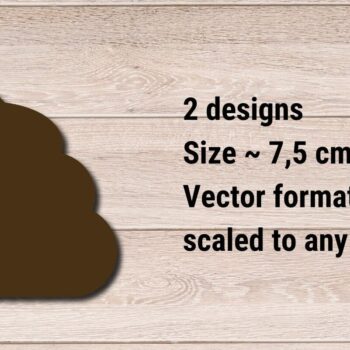 Intra απο ξύλο plywood  Χρώμα wenge 3mm-4mm πάχος - Μπρελόκ για σκύλους , Dog Lovers Gift Δίασταση 3x3 cm INTRAFABR-103999731 - Image 2