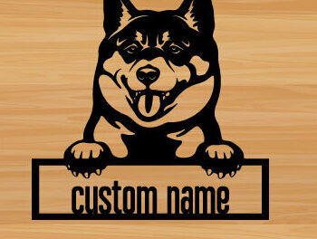 Intra απο ξύλο plywood  Χρώμα wenge 3mm-4mm πάχος - κοπής με λέιζερ σκύλου, τέχνη τοίχου σκύλου Δίασταση 40x50 cm INTRAFABR-100847528 - Image 3