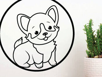 Intra απο ξύλο plywood Χρώμα wenge 3mm-4mm πάχος - κοπής με λέιζερ σκύλου, τέχνη διακόσμησης τοίχου σκύλου Δίασταση 40x50 cm INTRAFABR-119508353 - Image 1