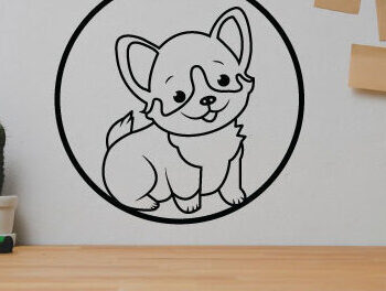 Intra απο ξύλο plywood  Χρώμα wenge 3mm-4mm πάχος - κοπής με λέιζερ σκύλου, τέχνη διακόσμησης τοίχου σκύλου Δίασταση 40x50 cm INTRAFABR-119508353 - Image 2