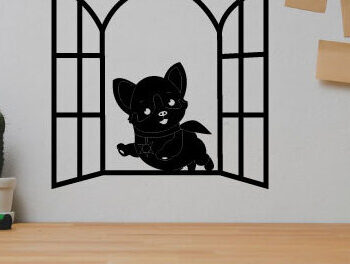 Intra απο ξύλο plywood  Χρώμα wenge 3mm-4mm πάχος - κοπής με λέιζερ σκύλου, τέχνη διακόσμησης τοίχου σκύλου Δίασταση 40x50 cm INTRAFABR-31521263 - Image 2