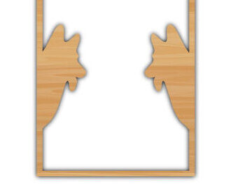 Intra απο ξύλο plywood  Χρώμα wenge 3mm-4mm πάχος - Dog Laser διακόσμηση τοίχου με λέιζερ Δίασταση 40x50 cm INTRAFABR-122457552 - Image 2