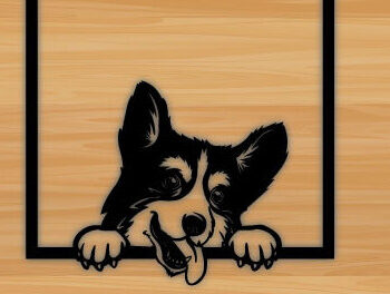 Intra απο ξύλο plywood Χρώμα wenge 3mm-4mm πάχος - Dog Laser διακόσμηση τοίχου με λέιζερ Δίασταση 40x50 cm INTRAFABR-122457510 - Image 1