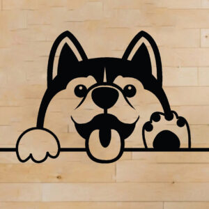 Intra απο ξύλο plywood  Χρώμα wenge 3mm-4mm πάχος - Dog Metal Wall Art, Dog Δίασταση 40x50 cm INTRAFABR-116585137