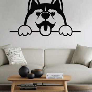 Intra απο ξύλο plywood  Χρώμα wenge 3mm-4mm πάχος - Dog Metal Wall Art, Dog Δίασταση 40x50 cm INTRAFABR-79570543 - Image 3