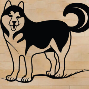 Intra απο ξύλο plywood  Χρώμα wenge 3mm-4mm πάχος - Dog Metal Wall Art, Dog Δίασταση 40x50 cm INTRAFABR-73063852