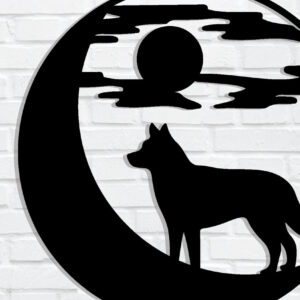 Intra απο ξύλο plywood  Χρώμα wenge 3mm-4mm πάχος - με λέιζερ ού τοίχου Dog Δίασταση 40x50 cm INTRAFABR-102835273