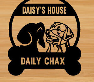 Intra απο ξύλο plywood  Χρώμα wenge 3mm-4mm πάχος - κοπής με λέιζερ τέχνης ς διακόσμησης τοίχου Dog Δίασταση 40x50 cm INTRAFABR-122134777