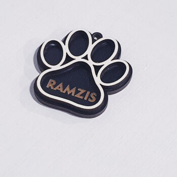 Intra απο ξύλο plywood  Χρώμα wenge 3mm-4mm πάχος - Ετικέτα ονόματος σκύλου Έτοιμη για κοπή υ λέιζερ Δίασταση 30x20 cm INTRAFABR-122134488 - Image 3