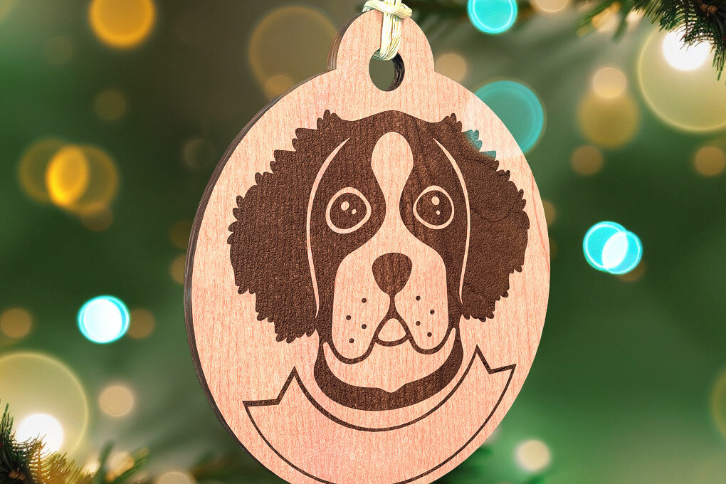 Intra απο ξύλο plywood  Χρώμα wenge 3mm-4mm πάχος - Στολίδι σκύλου με λέιζερ | Λέιζερ σκύλου Δίασταση 6x6 cm INTRAFABR-122246411