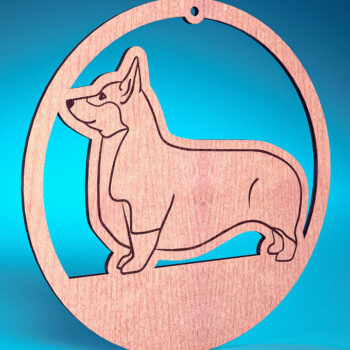 Intra απο ξύλο plywood  Χρώμα wenge 3mm-4mm πάχος - Στολίδι σκύλου με λέιζερ | Λέιζερ σκύλου Δίασταση 6x6 cm INTRAFABR-108550433 - Image 1